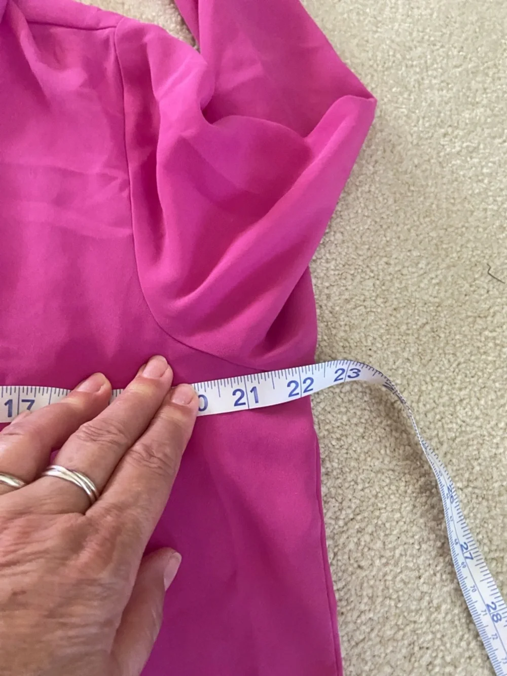 Michael Kors Women's Pink Zip-Up Blouse, size L